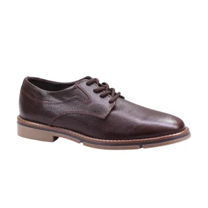 Zapato para caballero de punta redonda con agujetas