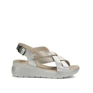 EVER D9316 Sandalia Plata